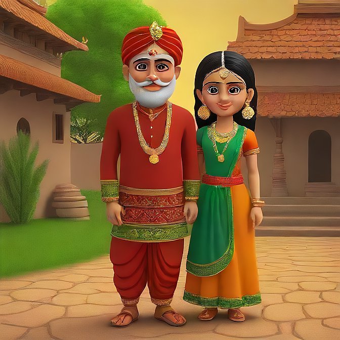 3D cartoon character art